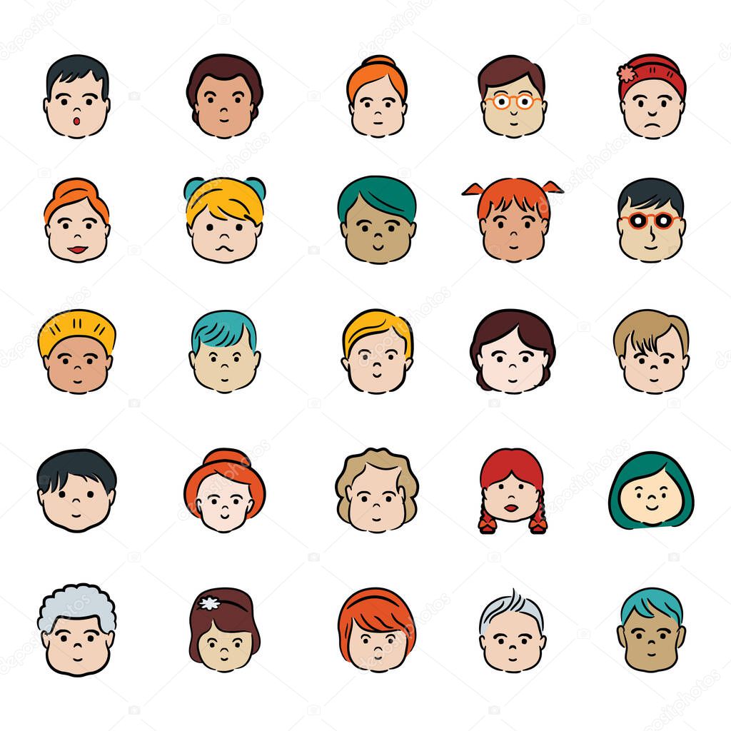 We are proposing beautifully drawn male and female avatars pack in modern flat style. You will be pleased to know that these characters are totally editable, with little amendments you can use where you want to use them. 