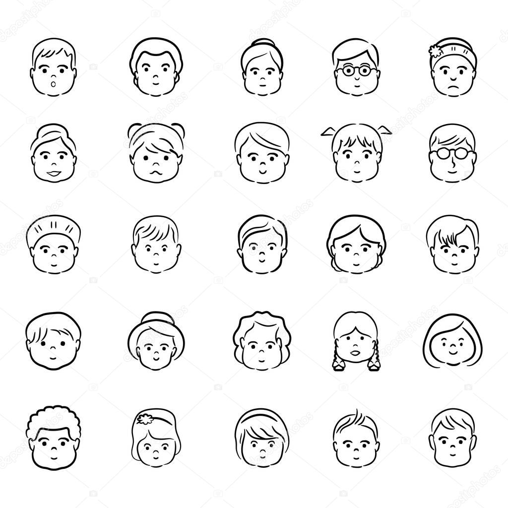 We are proposing beautifully drawn male and female avatars pack in modern line style. You will be pleased to know that these characters are totally editable, with little amendments you can use where you want to use them.