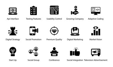 Web tasarım simgeleri kolaylığınız için çekici vektörler içeriyor. Düzenlenebilir vektörler ilgili bölümlerde kullanılabilir. İndirmenin tadını çıkar!