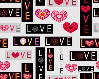 Tipografi sloganı olan kusursuz vektör deseni.