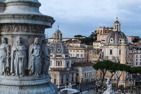 Vista Panoramica Roma Con Tempo Soleggiato — Foto Stock