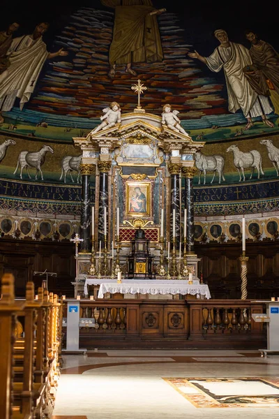 Roma 2019 Basílica São Cosme Damião Altar — Fotografia de Stock