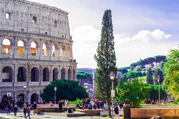 Roma 2019 Calle Ciudad Día Soleado — Foto de Stock