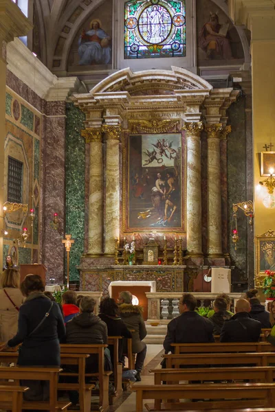 Roma 2019 Interior Biserica Romano Catolică — Fotografie, imagine de stoc