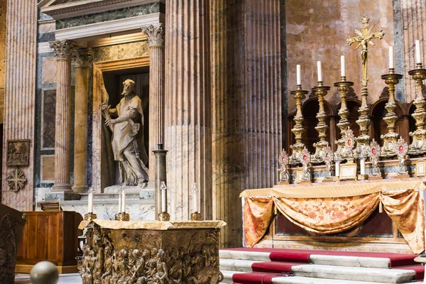 Roma 2019 Panteão Interior Basílica Santa Maria Mártires Santa Maria — Fotografia de Stock