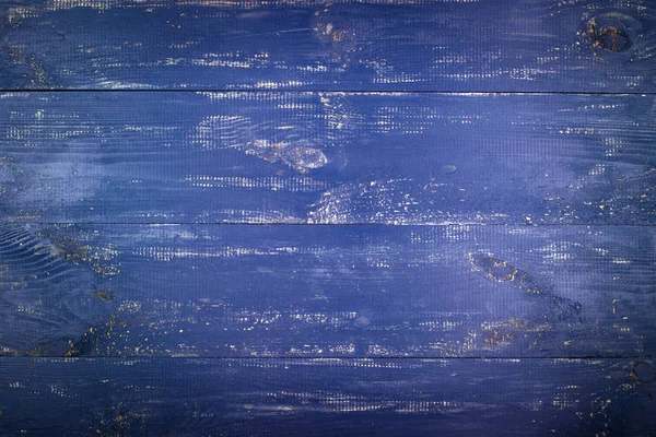 木质纹理背景 旧木质地的表面 木板漆成深蓝色 板水平排列 — 图库照片