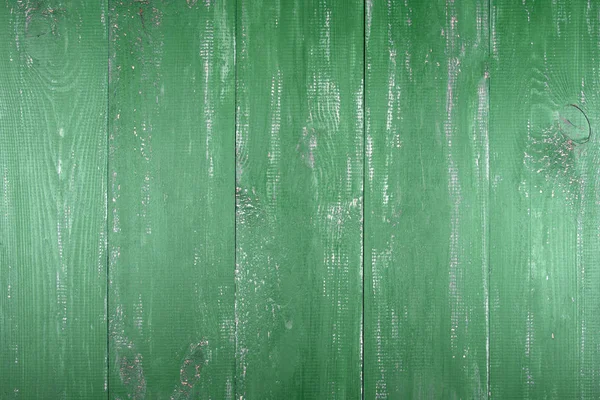木质纹理背景 旧木质地的表面 木板漆成绿色 板垂直排列 — 图库照片