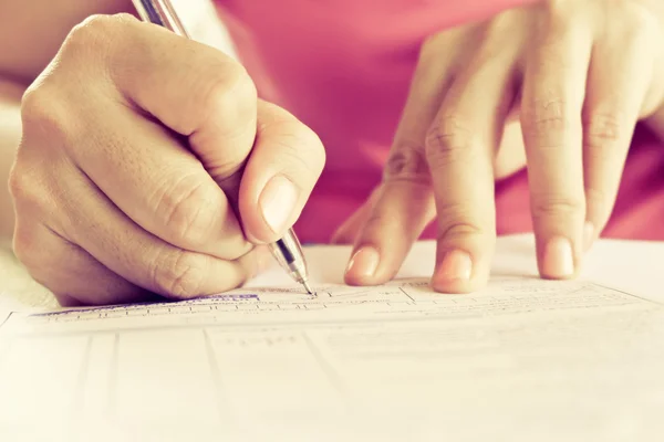 Image of signing — Stock Photo, Image