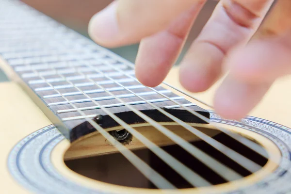Playing guitar background — Stock Photo, Image