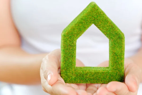Gröna huset koncept — Stockfoto
