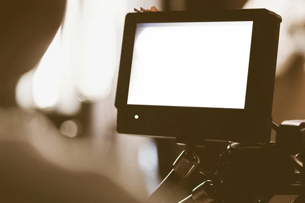 Visor de câmera de vídeo — Fotografia de Stock