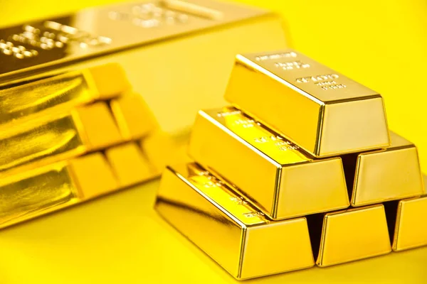 Gold bars background — Stock Photo, Image