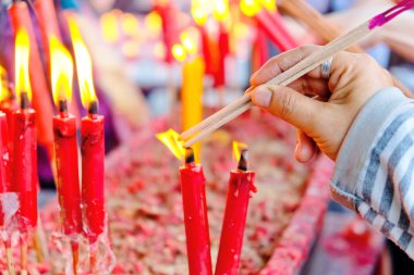 Tapınak için meditasyon ruhsal mum