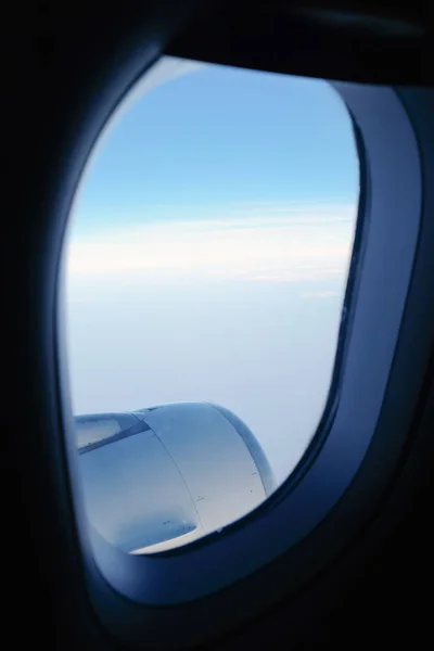 View from an airplane window. — Stock Photo, Image