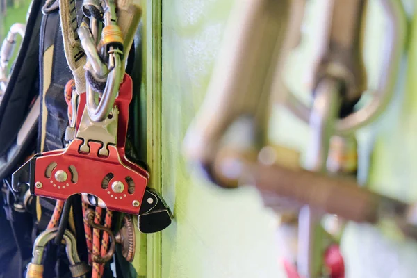 Climbing gear background — Stock Photo, Image