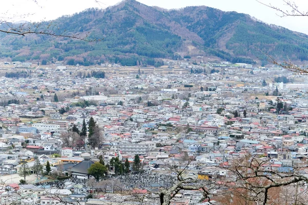 Kawagujiko の町の眺め — ストック写真