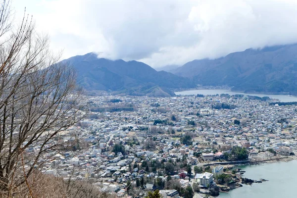 Kawagujiko の町の眺め — ストック写真