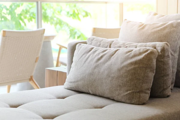 Cushion on sofa — Stock Photo, Image