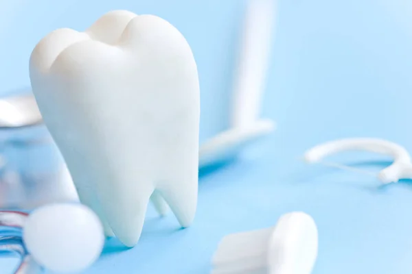 Tle koncepcji higieny jamy ustnej — Zdjęcie stockowe