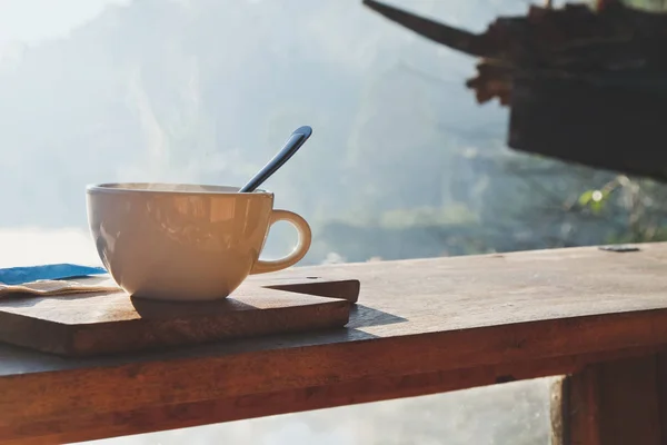 Tasse Kaffee Morgen — Stockfoto