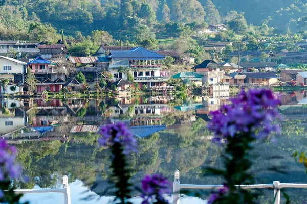 Sunrise Scence Ban Rak Thai Village Mae Hong Son Thailand — Stockfoto