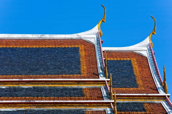 Detalhe Arquitetura Famoso Templo Wat Arun Templo Alvorada Bangkok Tailândia — Fotografia de Stock