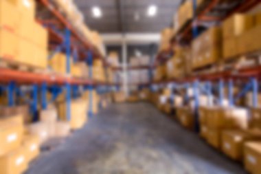 Blur image of warehouse clipart