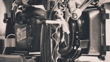Sinema kamera Film seti, sahne arkasında