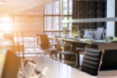 Modern ofis iç arka plan bulanıklık
