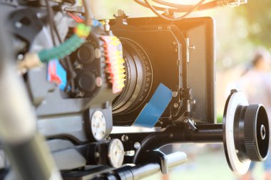 Arkasında sahneleri arka plan, sinema kamera Film ayarla
