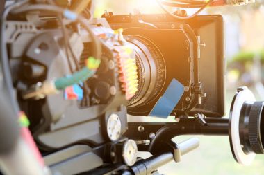 Arkasında sahneleri arka plan, sinema kamera Film ayarla