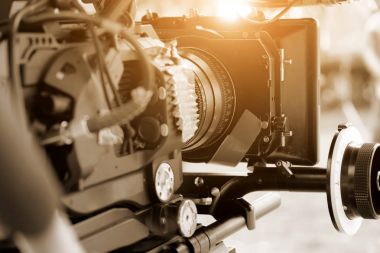 Arkasında sahneleri arka plan, sinema kamera Film ayarla
