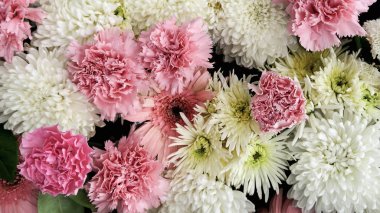 Renkli çiçekler arka plan buket