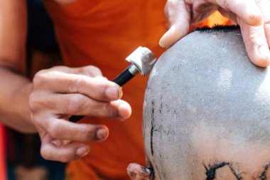 Saç traşı töreni, Budist Ordinasyonu.