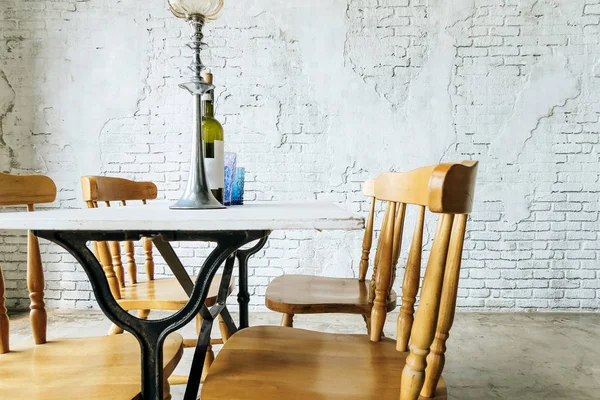 Yemek Odası Masası Koltuğu Mobilya Dekorasyonu — Stok fotoğraf