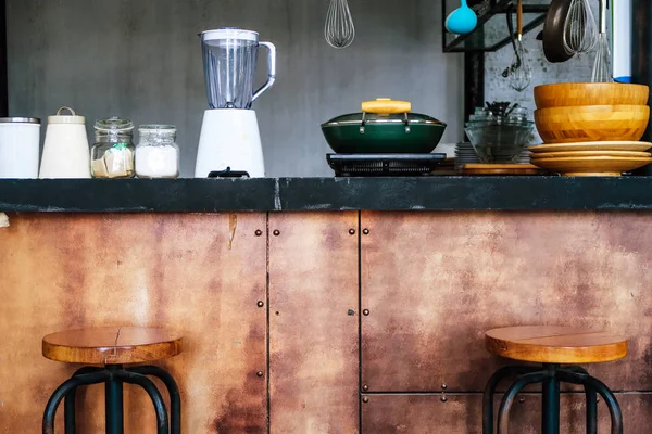 Detail Image Loft Kitchen Design — Stock Photo, Image