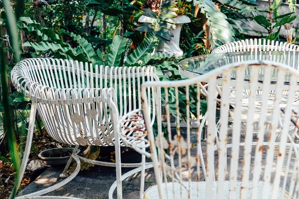 Detail Alter Vintage Möbel Garten — Stockfoto