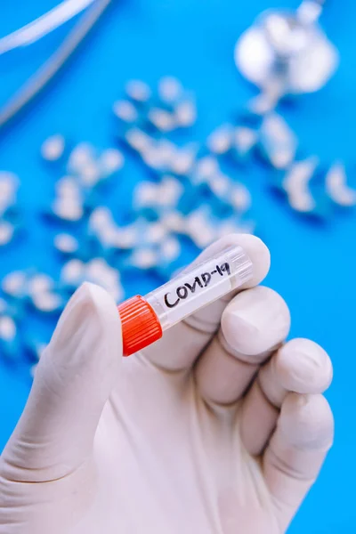 Begreppsbild Covid Vaccin Mot Koronavirus — Stockfoto