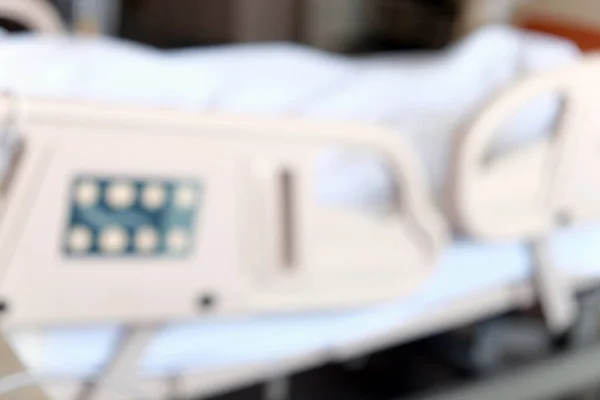 Abstrakte Unschärfe Älterer Patienten Krankenhausbett — Stockfoto