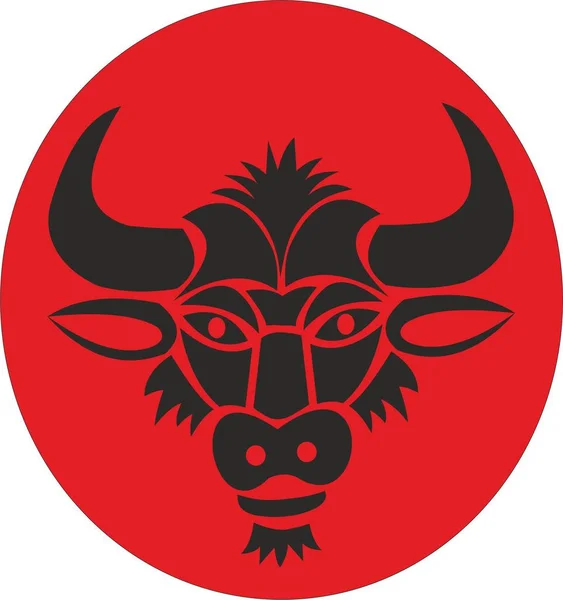 Stier Büffelsymbol Emblem Logo — Stockfoto