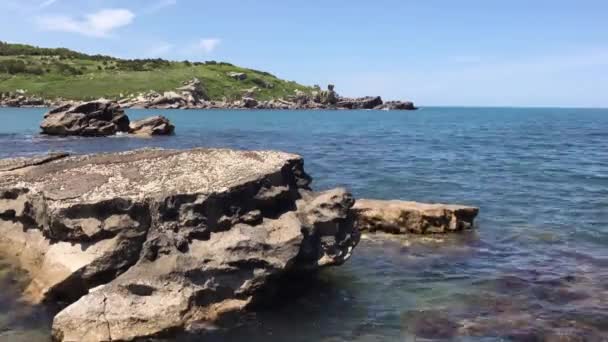 Kocaeli Ilinin Kandira Ilçesine Bağlı Rocky Plajı Türkiye — Stok video
