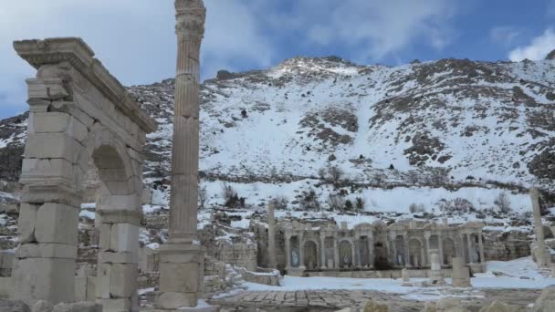 Sagalassos Uma Das Cidades Antigas Mais Bem Preservadas Turquia Ele — Vídeo de Stock