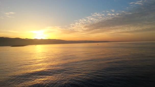 Sonnenuntergang Über Dem Schwarzen Meer Der Provinz Trabzon Der Türkei — Stockvideo