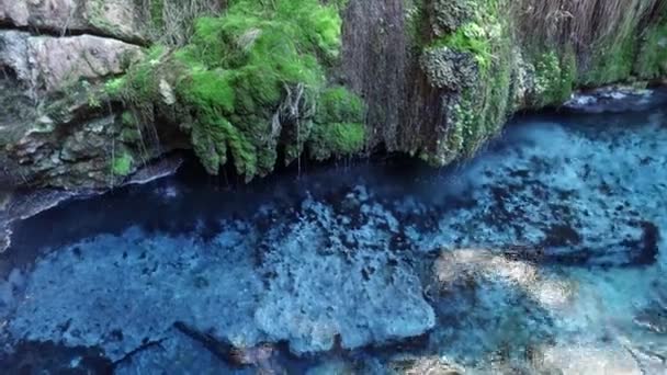 Kaklik Grotta Ligger Denizli Regionen Och Kallas Underground Pamukkale — Stockvideo