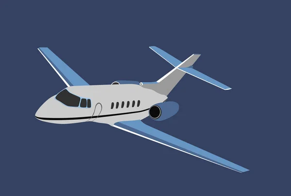 Avión pequeño personal — Vector de stock