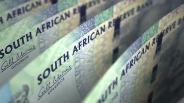 Güney Afrikalı Rands yakın çekim 