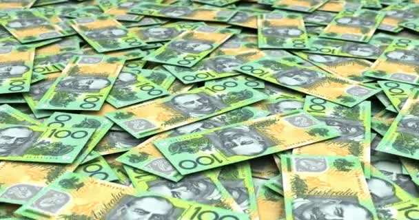 Stack de dollars australiens — Video