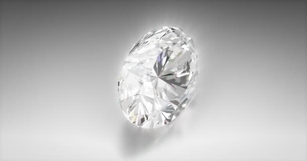 Diamante de talla ovalada — Vídeo de stock