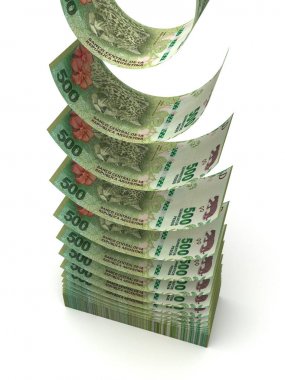 Falling Argentina Pesos