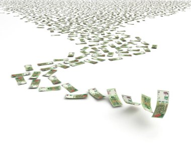 Falling Argentina Pesos